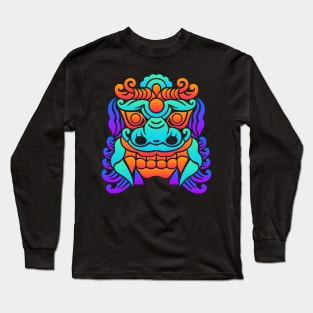 Psychedelic Rave – EDM Chinese Dragon Long Sleeve T-Shirt